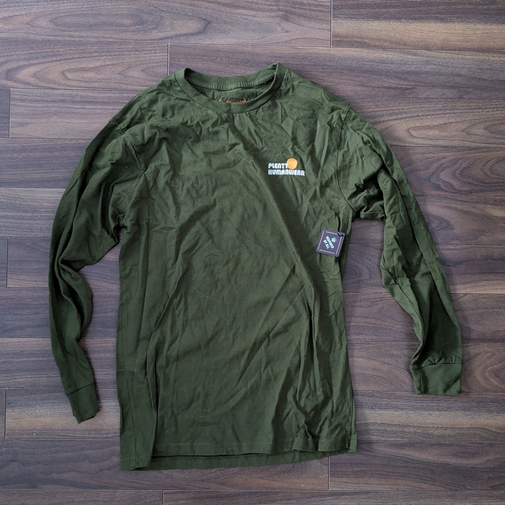 NWT Plenty Forest Green Long Sleeve Tee
